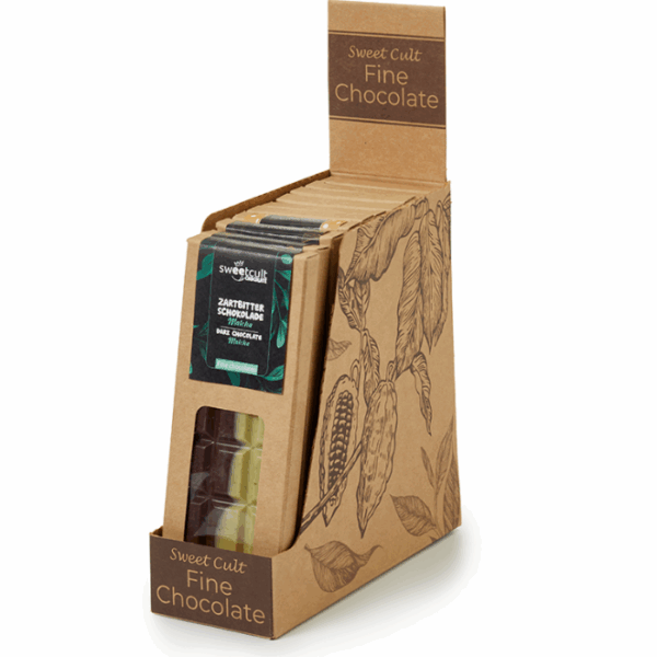 Tablettes de chocolat Matcha noir, Lait entier Chai