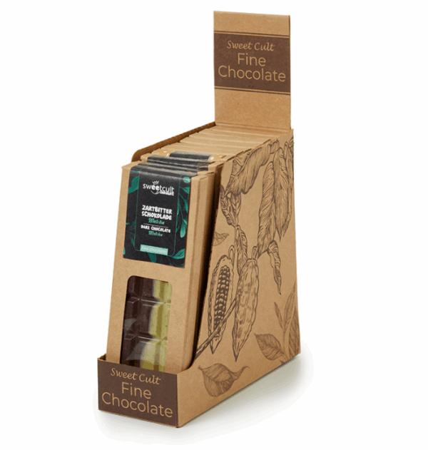 Tablettes de chocolat Matcha noir, Lait entier Chai