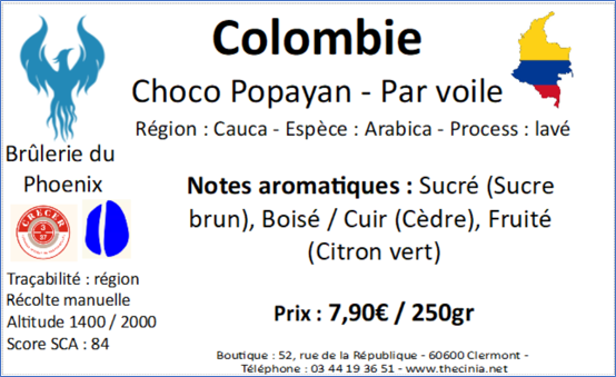 COLOMBIE CHOCO POPAYAN