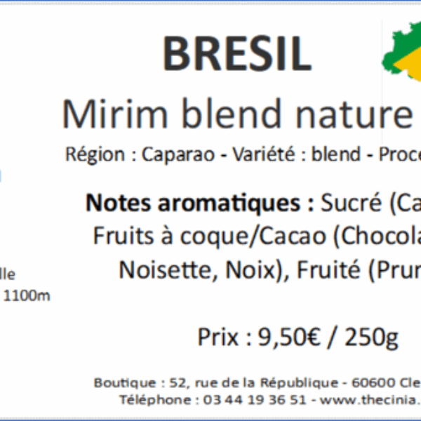 Brésil Mirim blend nature